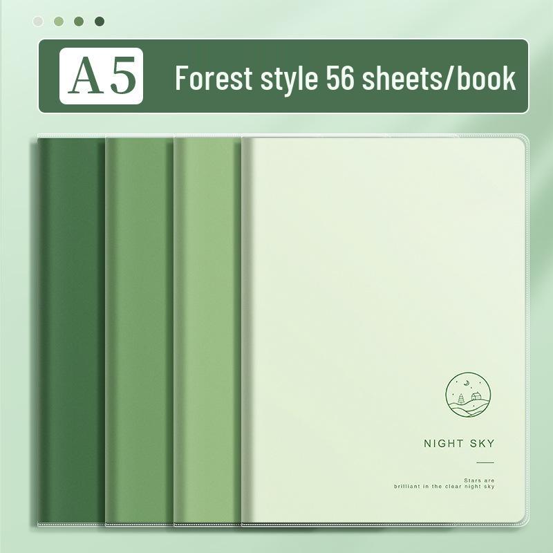 Morandi Silicone Cover Spiral Notebook - B5 & A5 Fresh Style Student Stationery 1 notebook