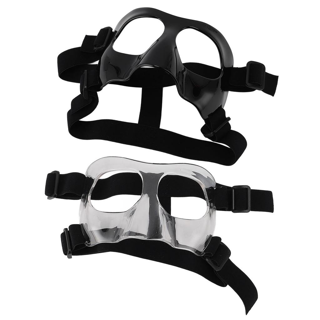 Sports Nose Guard Adjustable Clear Visibility Broken Nose Face Guard for Basketball Baseball Footbal