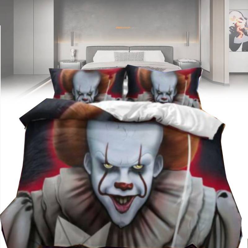 Printed Duvet It Cover Pillowcase Bedding Three Piece Set Bedroom Decoration