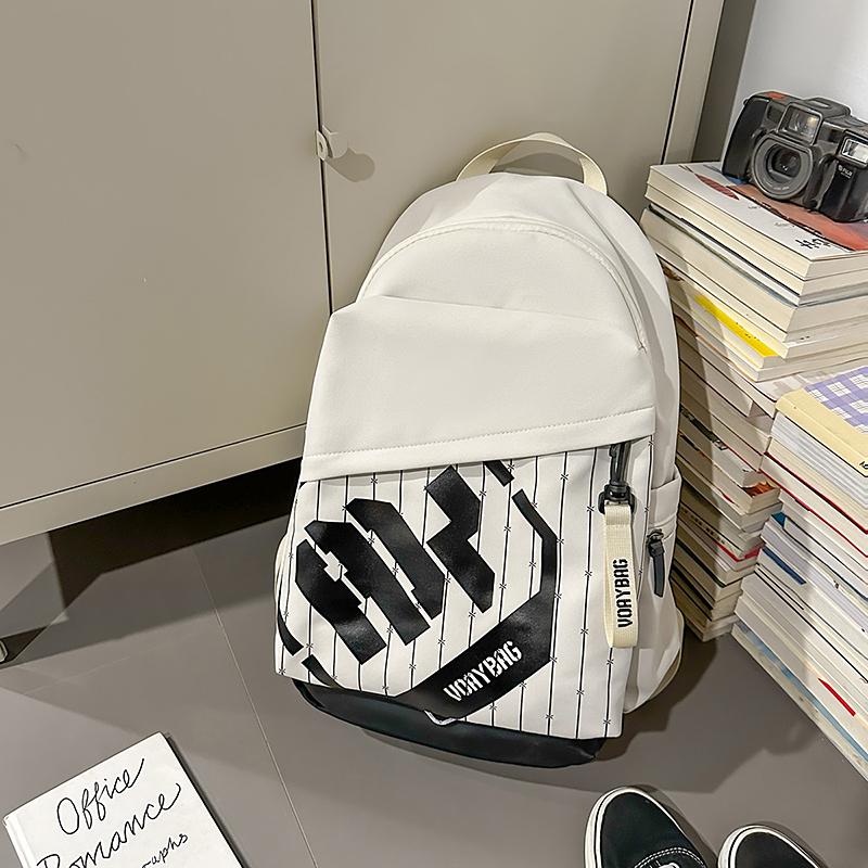 Men Letter Backpack Women Lightweight Large Capacity Backpack