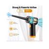 Compressed Air Duster 3-Gear to 51000 RPM Electric Air Duster with Led Light Rechargeable Cordless Air Blower Portable Wireless Blower for Computer L