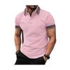 Men’s Short Sleeve Polo Shirt Classic Fit Soft Cotton Knit Top with Trim and Button Placket for Casual Wear