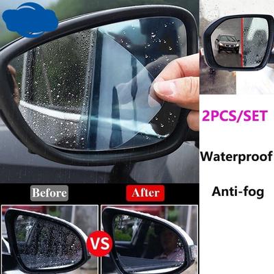 PAIR of Universal Tint Black Side Mirror Rain Snow Guards Sun Visors for Chevy