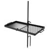 Heavy Duty Swivel Campfire Grill, 61cm Portable Camping Grill Grate & Griddle, Sturdy Steel BBQ Mesh, 360° Height Adjustable Over Fire Pit Equipment,