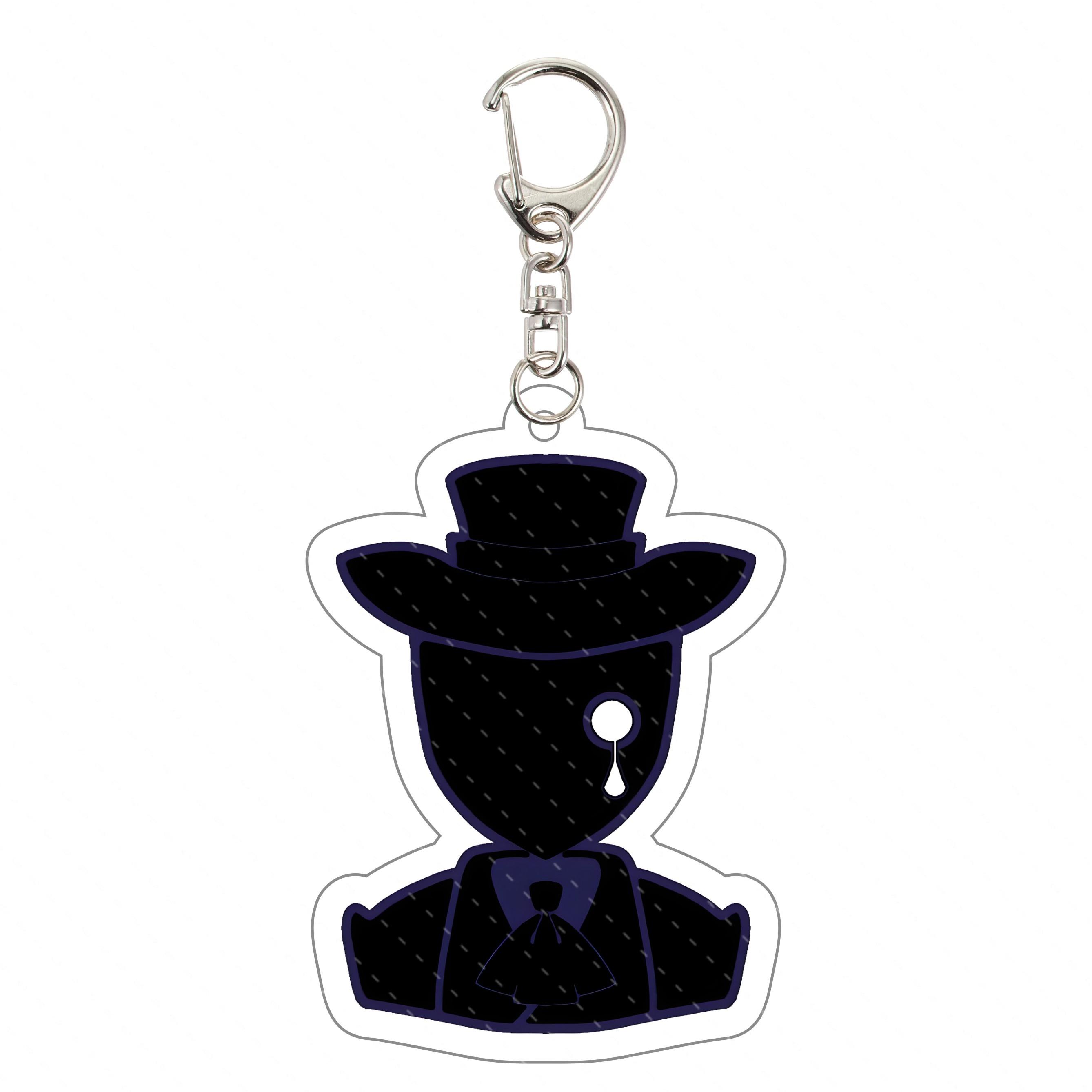 

The Freak Circus Otome Game Acrylic Keychain 5.5cm Pierrot Harlequin Double-sided HD Print Collectible Desk Decor Fan Gift 6 cm