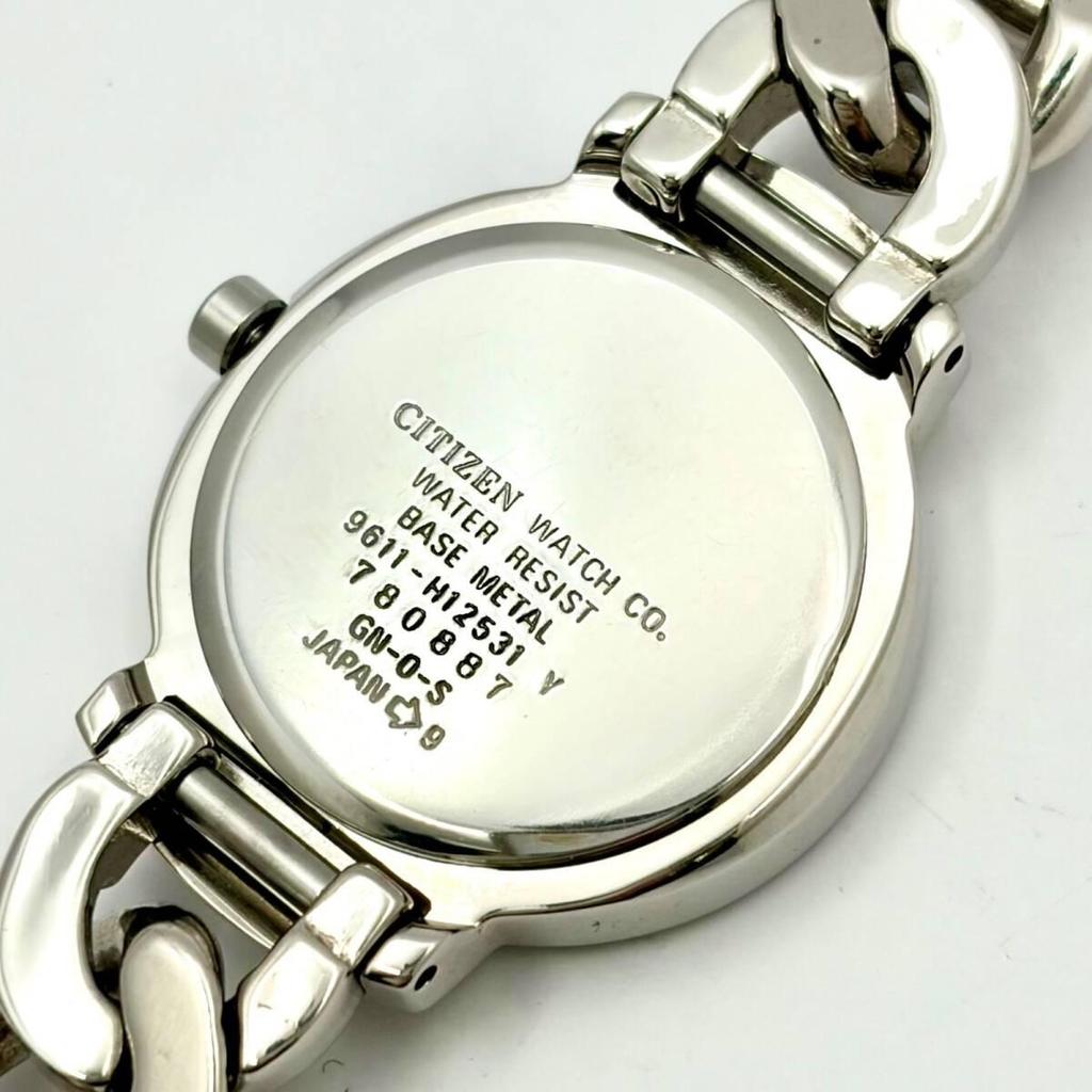 Used [New Battery] CITIZEN xC Cross Sea Ladies Watch Silver Date Chain Bracelet 9611-H12531 780887