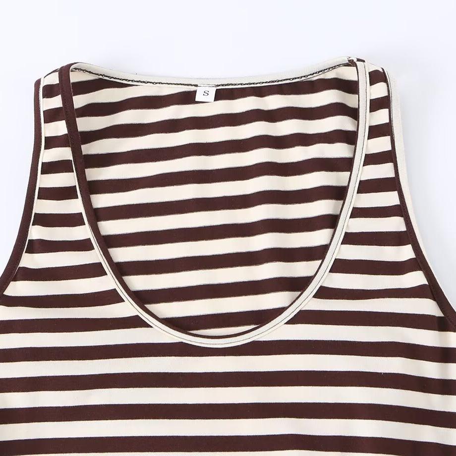 European and American Style, New Women's Clothing, Foreign Style Classic Knitted Striped Dress 4174327104