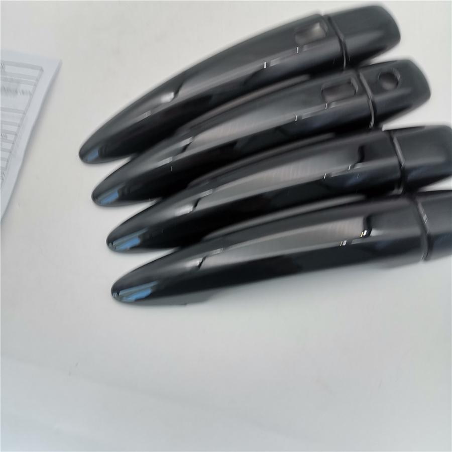 For Nissan Altima 2019 2020 Glossy Black Side Smart Lock Door Handle Covers Trim