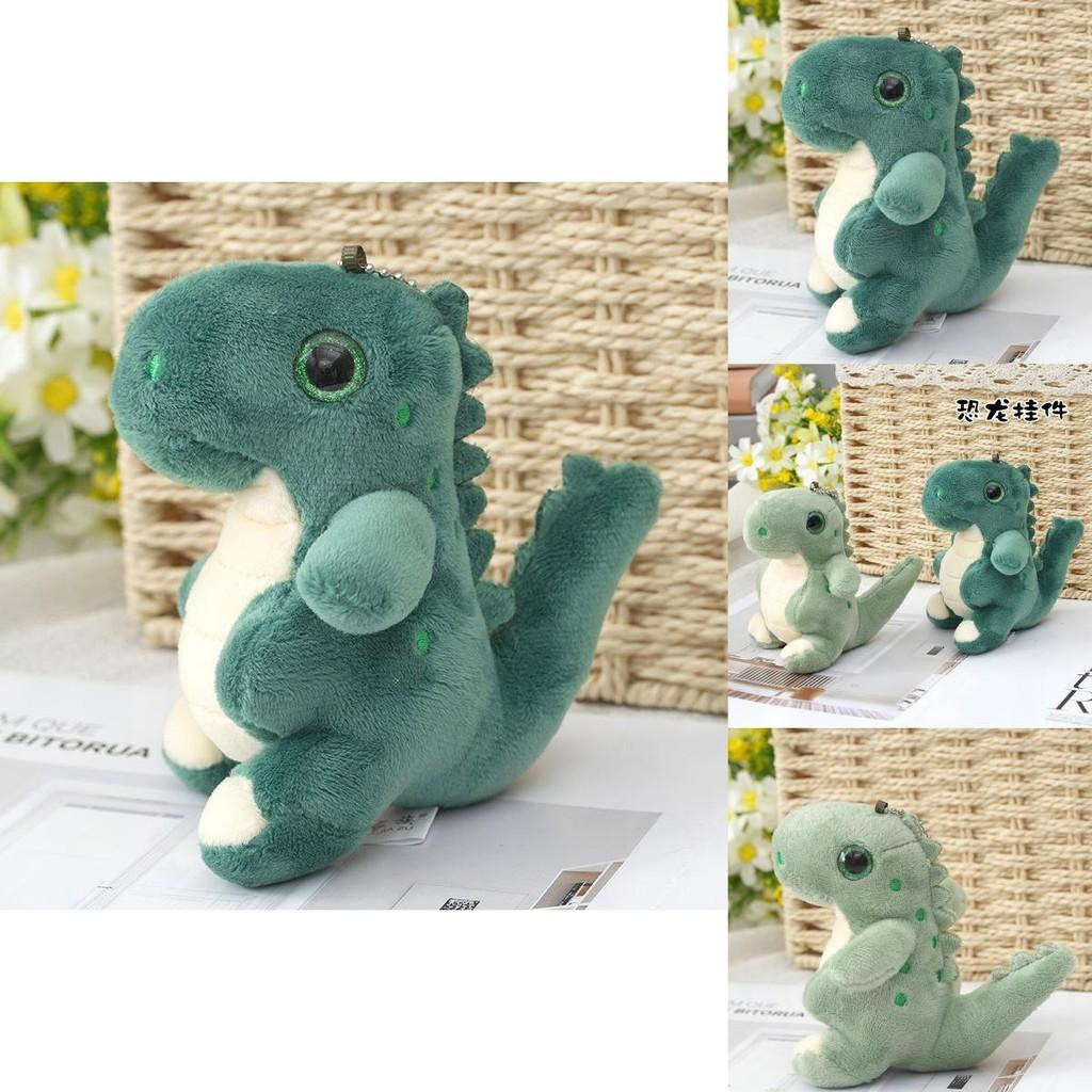 Cute Dinosaur Plush Keychain Soft Green Dino Stuffed Animal For Backpacks