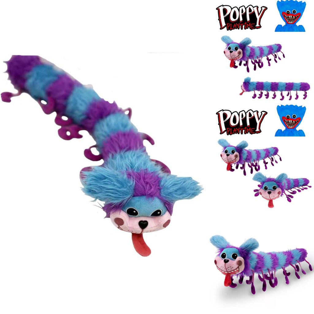 Niedliches 60 cm großes Poppy Playtime Pj Pug A Pillar Plüschtier – eine weiche, kuschelige Raupe für Kinder