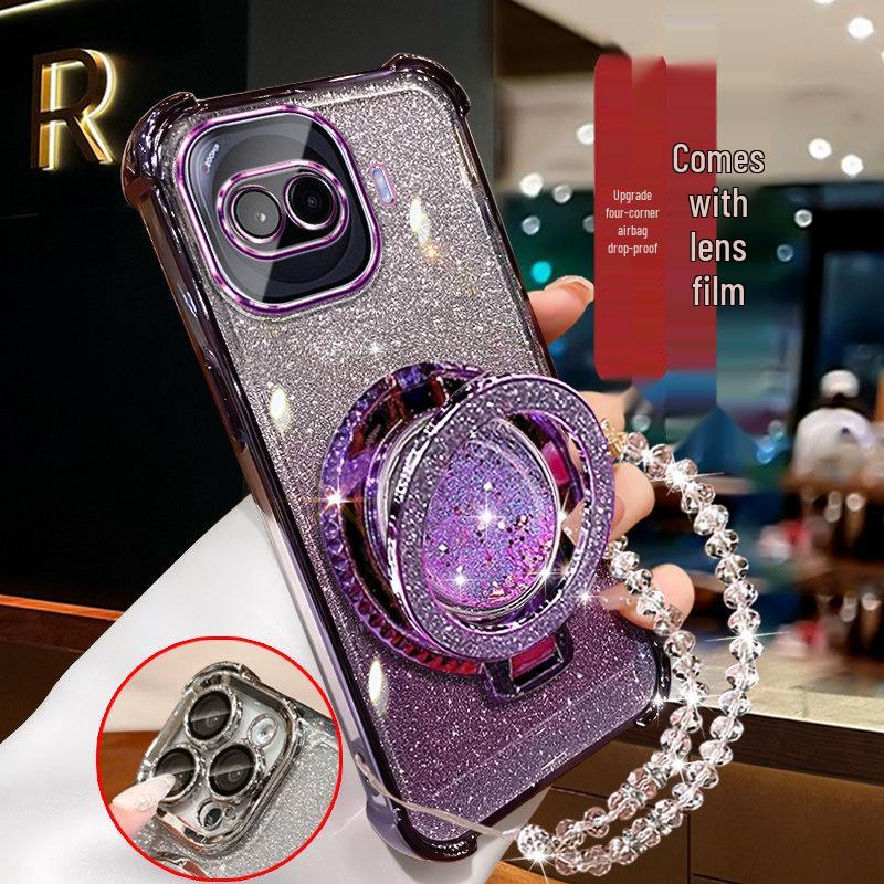 Compatible with VIVO iQOO Z11 Turbo case, anti-drop, electroplated soft silicone with full lens coverage, model V2536A. IQOO Z9X