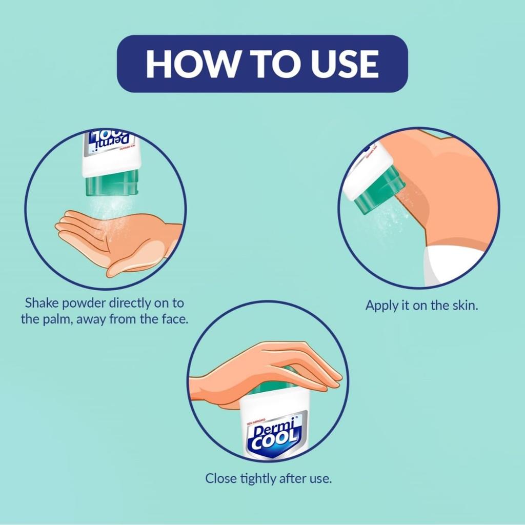 Dermi Cool Menthol Powder with Neem & Tulsi for Prickly Heat Relief 400g