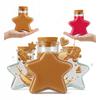 5X Decorative Glass Bottles Star 280Ml Little Star For Alcohol Christmas Gift