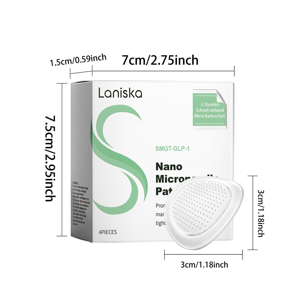 4PCS/1BOX Nano Micro Needle Plasters SMGT-GLP-1 Microneedle Plasters Firming Line Improvement Skin Care Patch For Fats Burning