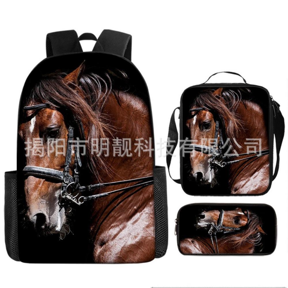 Backpack Trendy Backpack European and American Retro School Bag Fourth Grade Bag