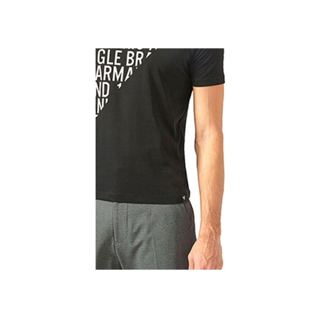 Emporio Armani Printed Crew Neck Short Sleeve T-Shirt Men tops Black 3Z1T72-1JPZZ-0999