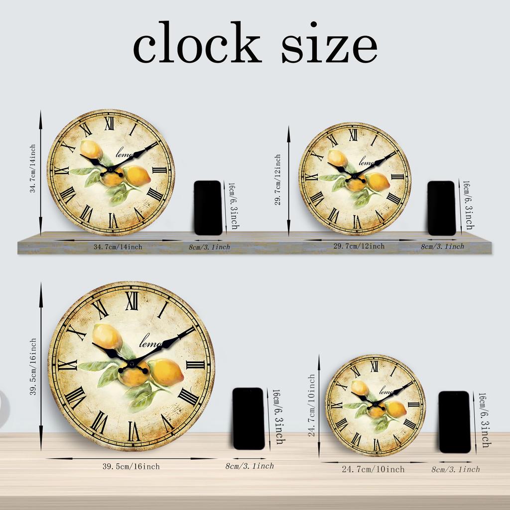 Top-Grade Vintage Superior-Grade Roman Top-Grade Numerals High-Standard And Top-Grade Lemon High-Standard Pattern Superior-Grade Wooden