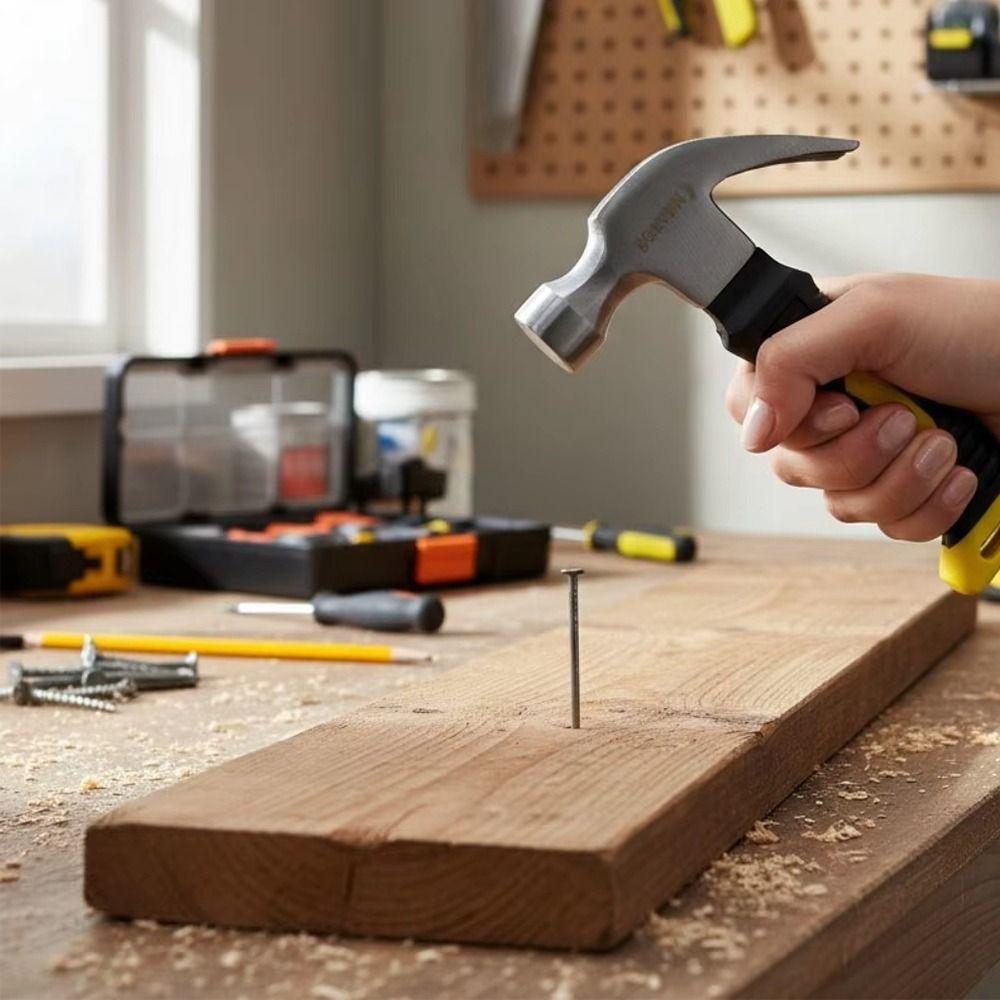 Lightweight Mini Stud Nail Tool Soft Grip Handle Ramshorn Hammer New Handy Hammer  Home Use
