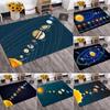 Solar System Rug Planet Galaxy Design for Living Room Kids Bedroom Non Slip Space Floor Mat Home Decor