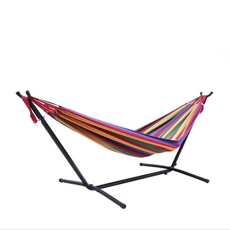 Outdoor Canvas Hammock with Stand