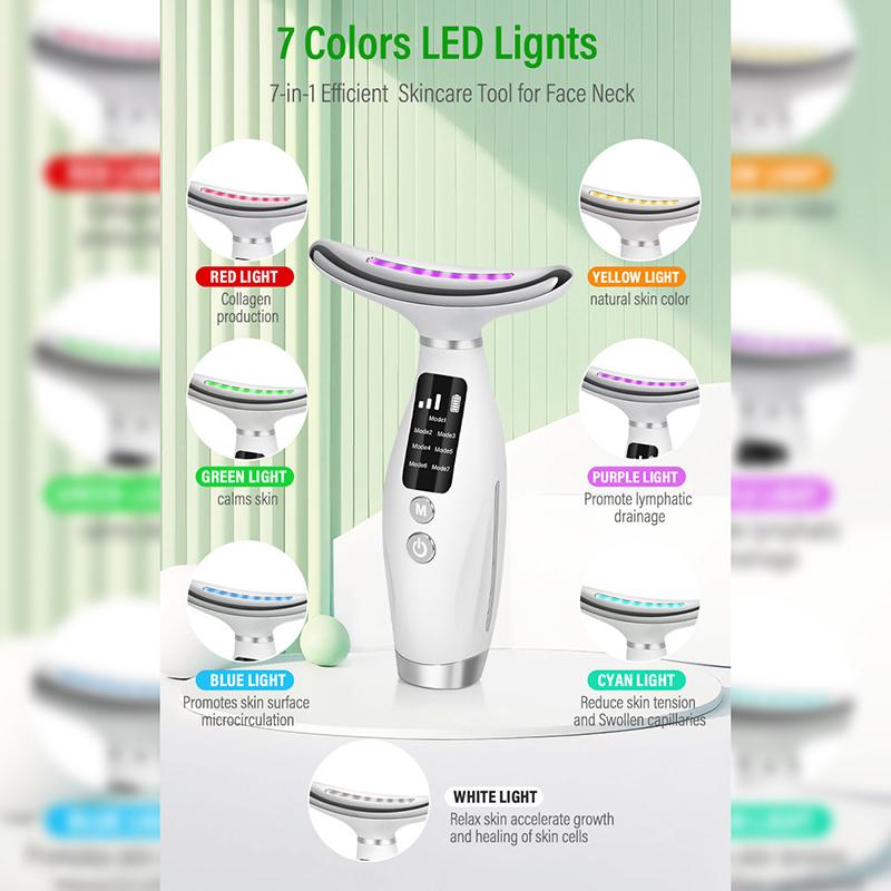 Neck Face Beauty Device Vibration Massage For Face And Neck Personal Ccare Skindion Home Use Beauty Device Face Lifting Machine