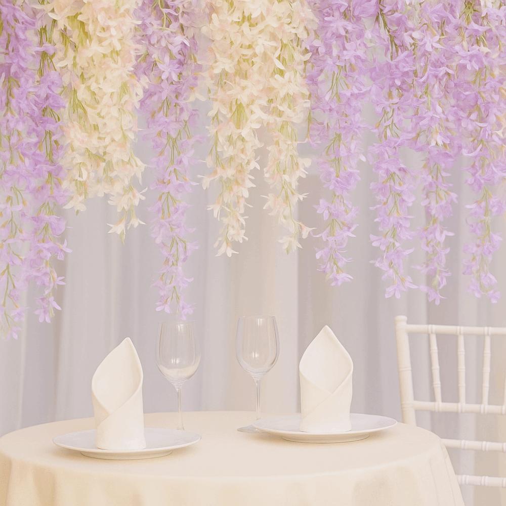 Multicolor Lilac Artificial Flower Flower Wreath DIY Simulation Flower Vine Photo Props Ornament Faux Flower Party Supplies