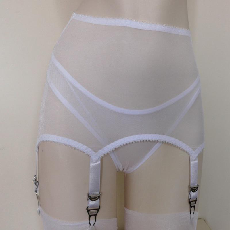 

Ретро пояс для чулок с высокой талией на 6 подвязках с регулируемой металлической пряжкой - Европейское и американское нижнее белье в наличии M