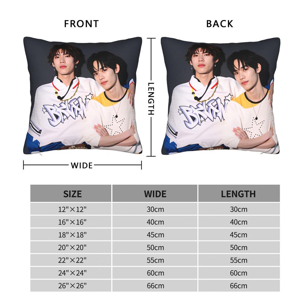 Duang Thailand TV Series With You Pillow Cover Comfy Cushion Cover Retro Trendy Pillow Case For Sofa Car Home Decor