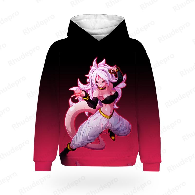 Herren T-Shirt Herren Hoodie Hoodie Tops Dragon Ball Neue Kleidung Vegeta Y2k Trend Goku Super Saiya 2024 Hochwertiger Hip Hop