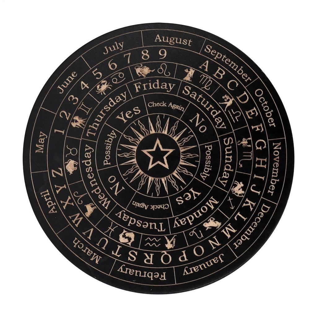 Spirit Board Wooden Decorative Message Planchette Boards With Letters Spirit Decorations Ouija Board Game For Themed