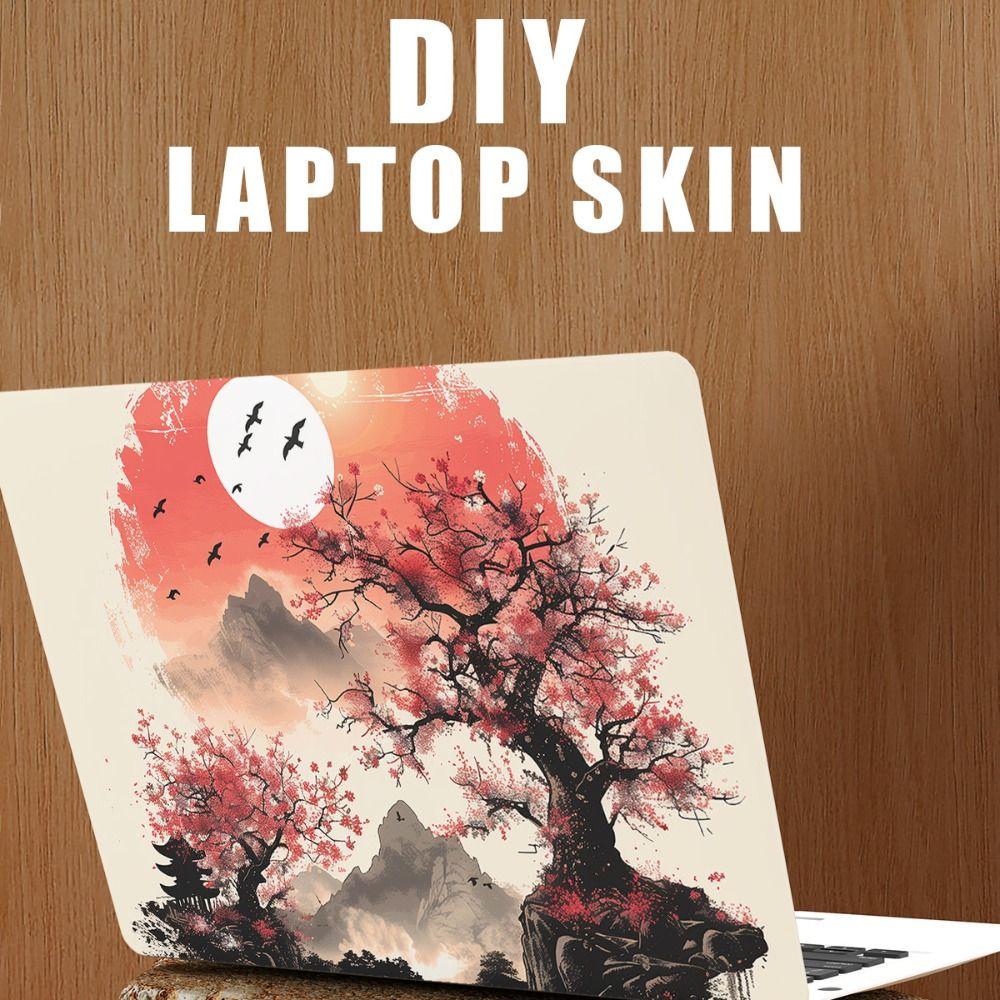 Universal 15 16 17 Inch Laptop Sticker Skins A+C Side Japanese Style DIY Protective Film Waterproof PVC Notebook Computer Cover