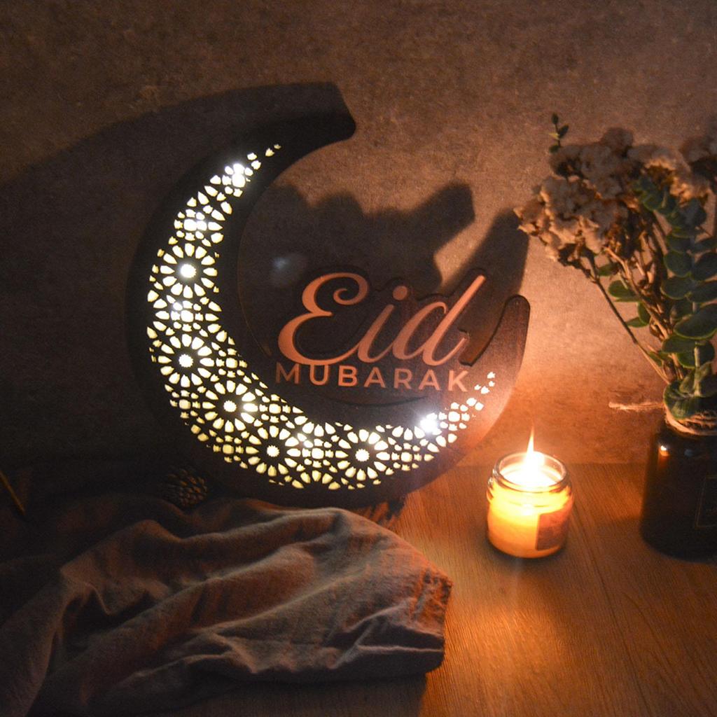 Eid Decor Night Light Crafts for Home Party Supplies Muslims Style B