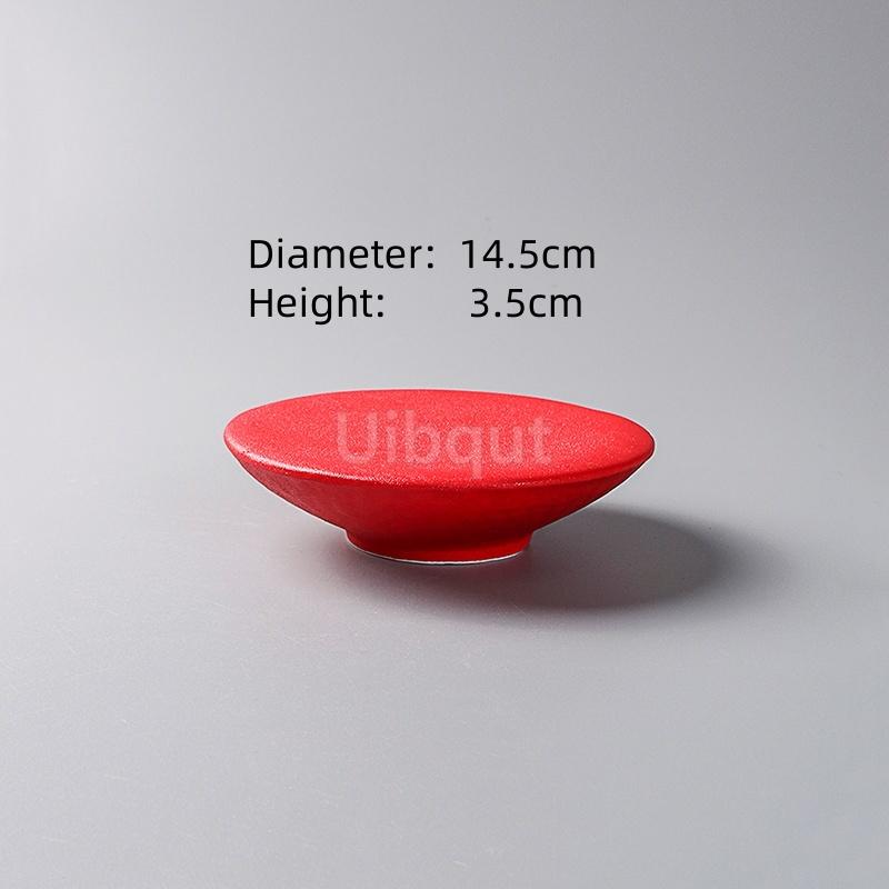 Creative High Foot white Ceramic Dessert Plate black red Molecular Cuisine Display Plate Snack Sushi Dish Specialty Tableware