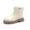 Girls' Boots Wither Kids Fashion Princess Ankle Boots Elegant Versatile Causal Children Cotton Boots Solid Color Round-toe Chic