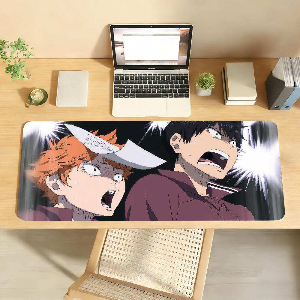 Anime HHaikyuuES Mouse Pad Nonslip Locking Edge DeskMat PC Laptop Accessories Rubber Office Keyboard Large Game XXL Carpet