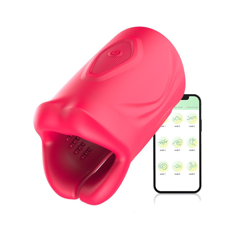 Bluetooth Penis Vibrator for Men Masturbator Sex Machine Penis Delay Trainer Cock Ring Glans Massager Male Sex Toys for Adult