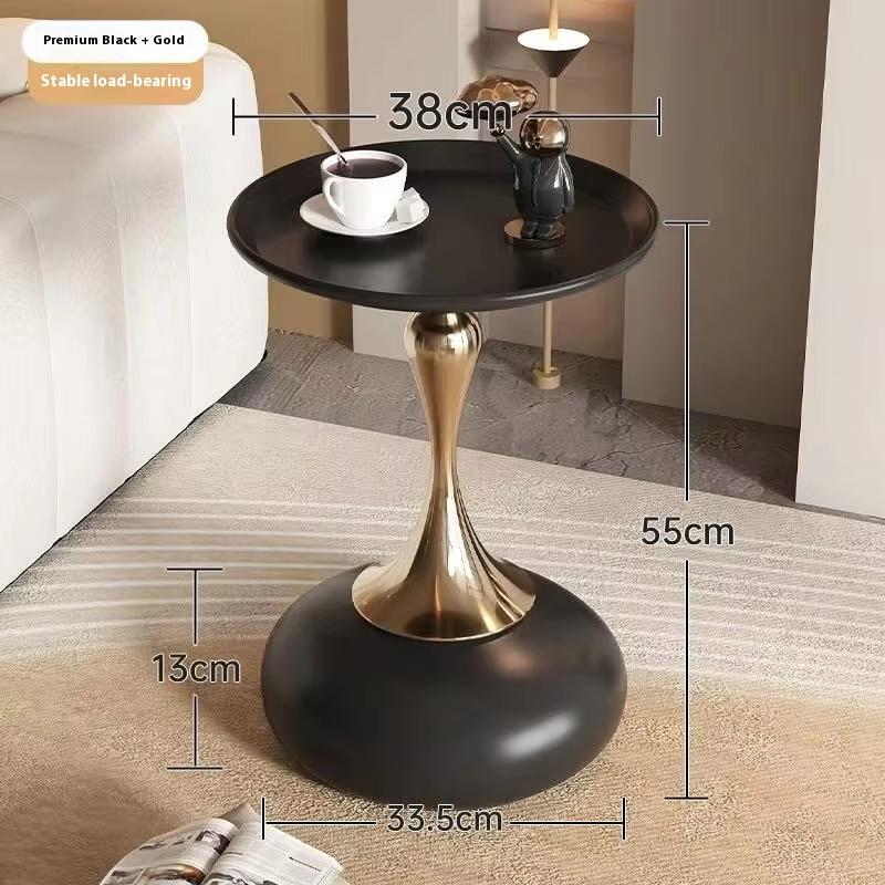 Nordic Metal Coffee Tables Mobile Portable Side Table Living Room Coffee Table Light Luxury Storage Rack Bedroom Furniture