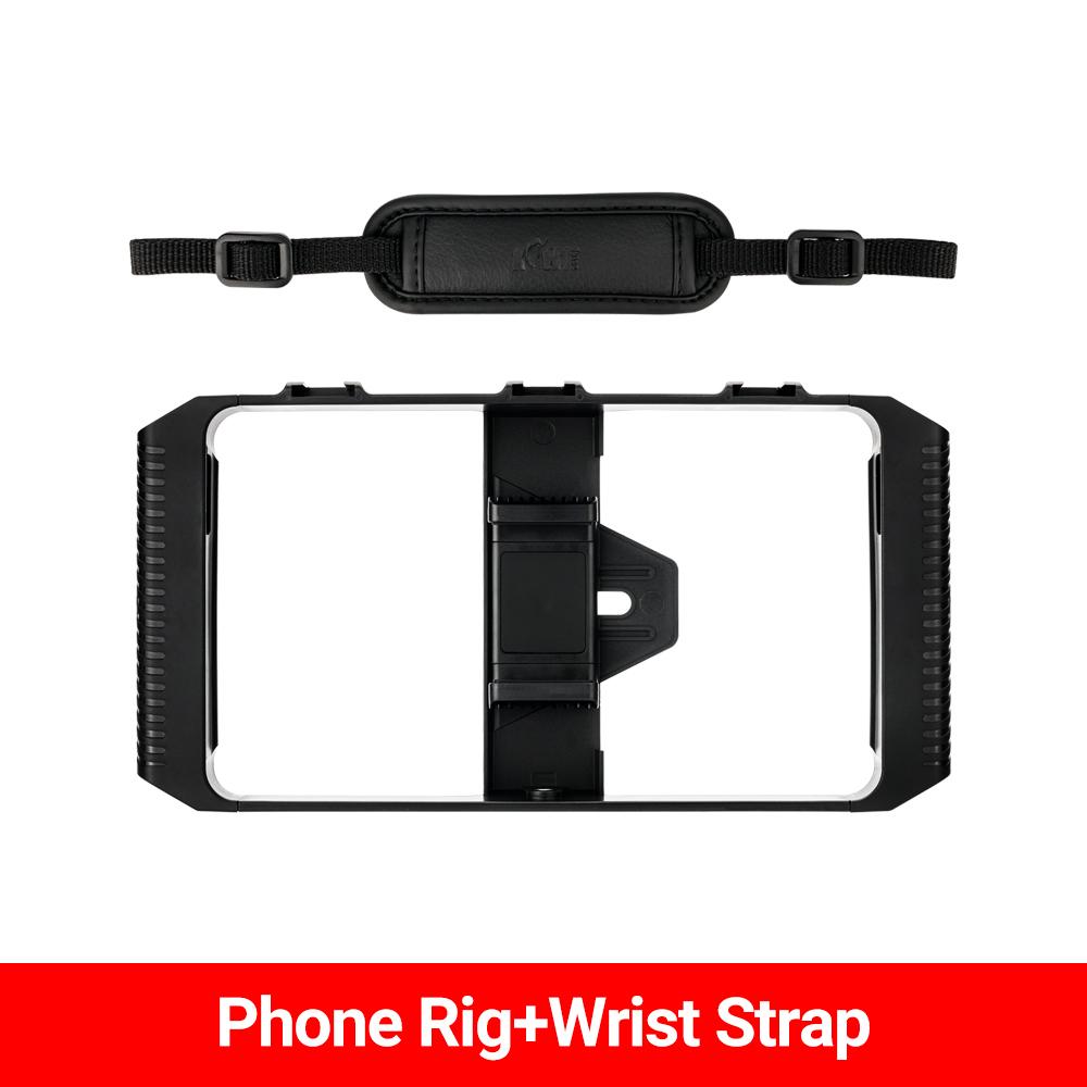 

Smartphone Video Rig Cellphone Video Stabilizer Handheld Tripod Mount Hand Grip Filmmaking Vlog Shooting Case for iPhone Android