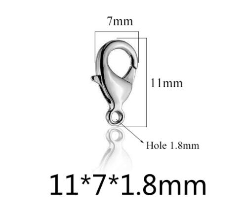 20pcs Grade A Stainless Steel Lobster Clasps Claw Clasps for Bracelet Necklace Jewelry Making Findings 9mm-15mm