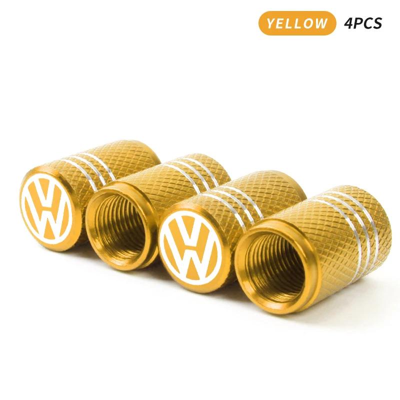 Tappo Valvola Gonfiaggio Pneumatici Auto in Alluminio Avvitabile Antifurto per Volkswagen VW R Line Golf MK4 MK5 MK6 MK7 MK8