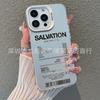 Black English Applicable Apple 15 Color Silver iPhone14Pro Creative 11promax Matte 16 Protective Case 17
