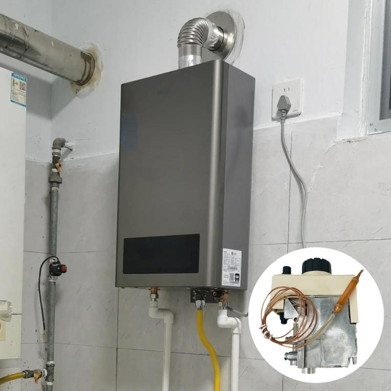 High Precisions Gas Control Valves and Thermostat System Metal Texture for Gas Boilers Efficient Heating 40-90℃ Range