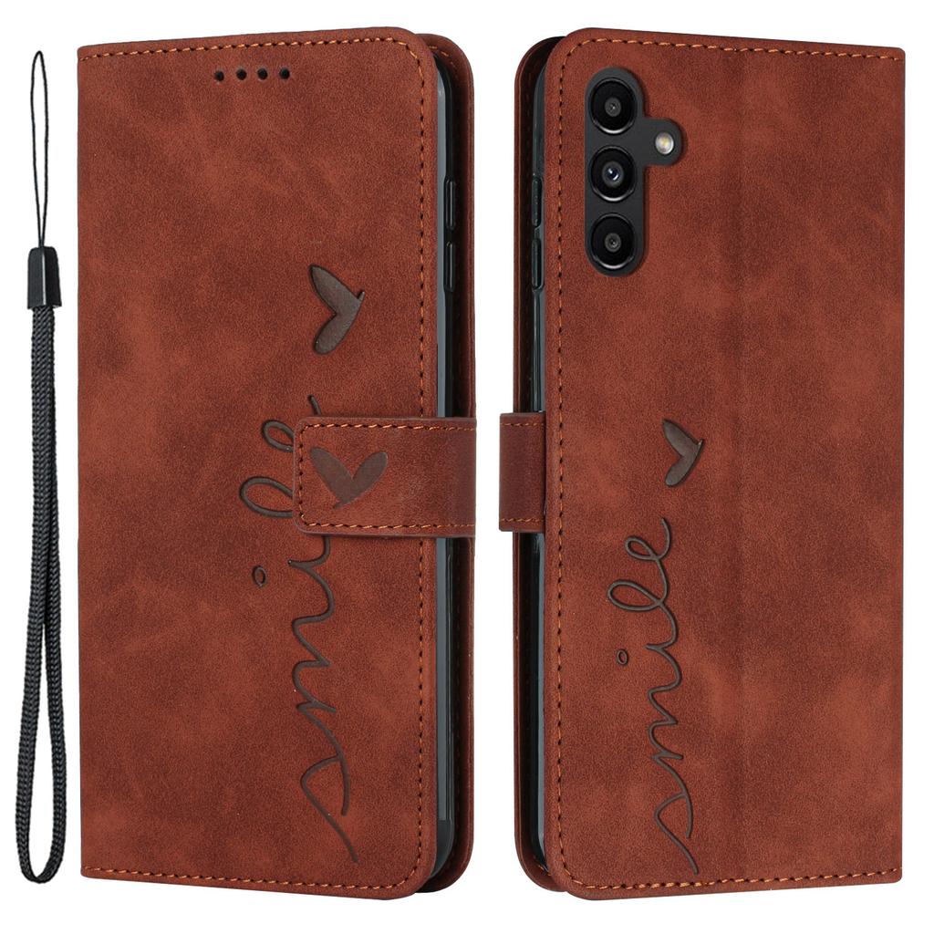 For Samsung Galaxy A35 5G Skin-touch PU Leather+TPU Wallet Cover Magnetic Cell Phone Case