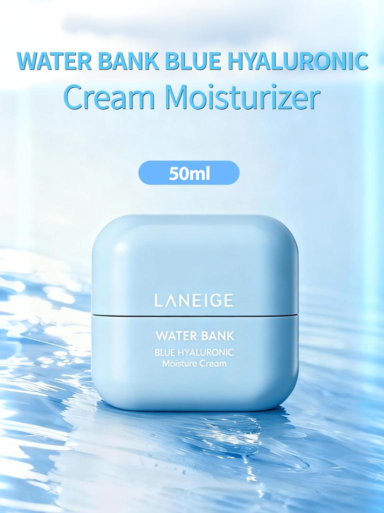 LANEIGE Zestaw Kremu Wodnego Blue Hyaluronic 50ml - Intensywnie Nawilżający Nawilżacz
