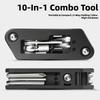 10 in 1 Bicycles Maintenance Tool Pocket Size Heavy Duty Bikes Multiple Tool Multifunctional Bikes High Strength Wrench
