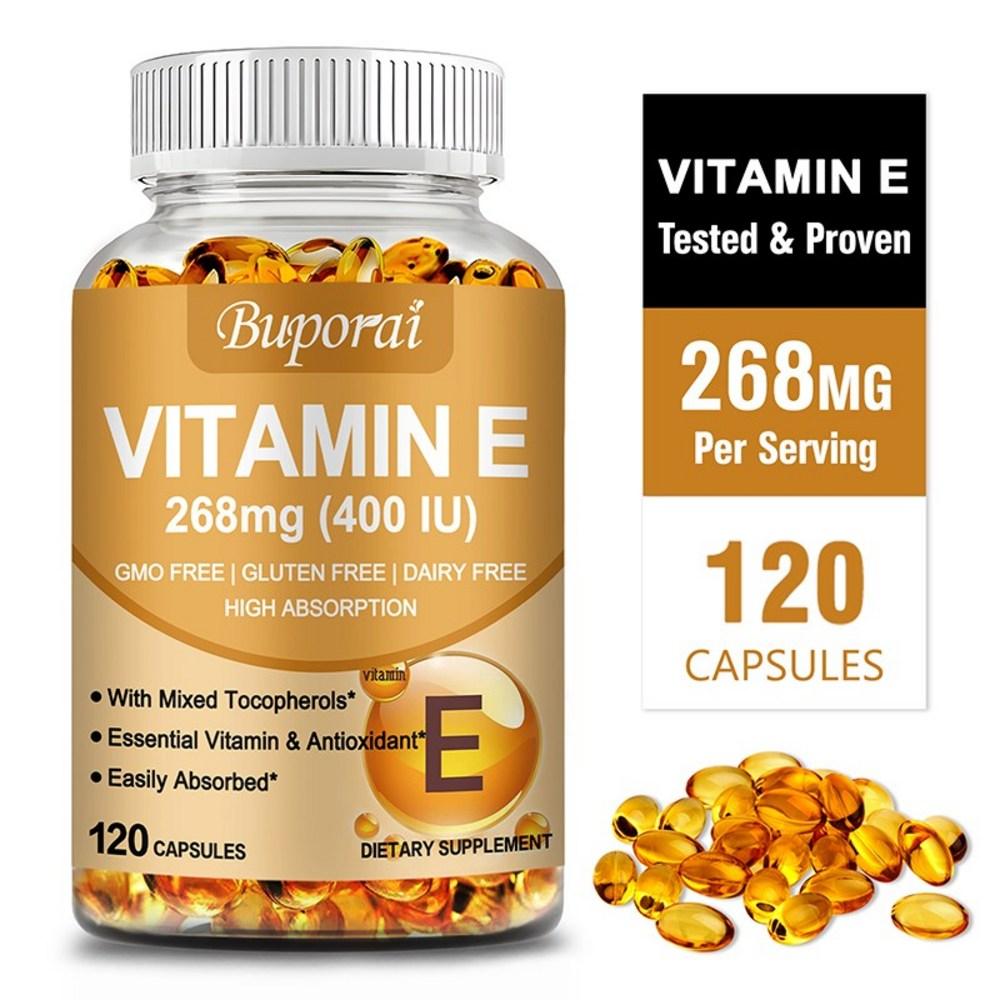 Vitamin E 400 IU - Supports immune function and maintains overall well-being. 2 pcs, 60 tablets