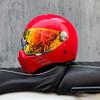 DOT ECE Certified Full Face Motorcycle Helmet Men Women Cruiser Bike ABS Shell With Bluetooth Slot Dual Lens