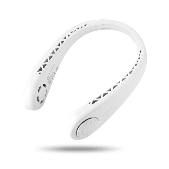 Portable Neck Fan Mini Leafless Ultra Quiet 360 Degree Cool Fans 3 Gear Wind Speeds USB Rechargeable Hands-Free Outdoor Sport Cooling Tools