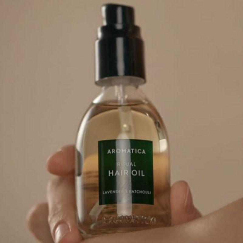 AROMATICA Ritual Hair Oil Lavender & Patchouli 50ml – Nourishing & Aromatic Hair Care Oil