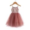 Mädchen-Hosenträgerkleid, Rippennähte, Ballett-Tanzrock, Netzrock, Prinzessinnenrock, Tutu-Rock